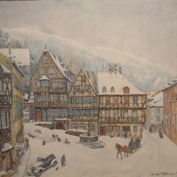 Miltenberger Marktplatz im Winter